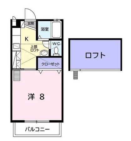 サンハイツ長者ヶ台Bの物件間取画像